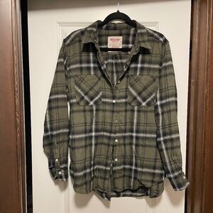 Olive Flannel Shirt